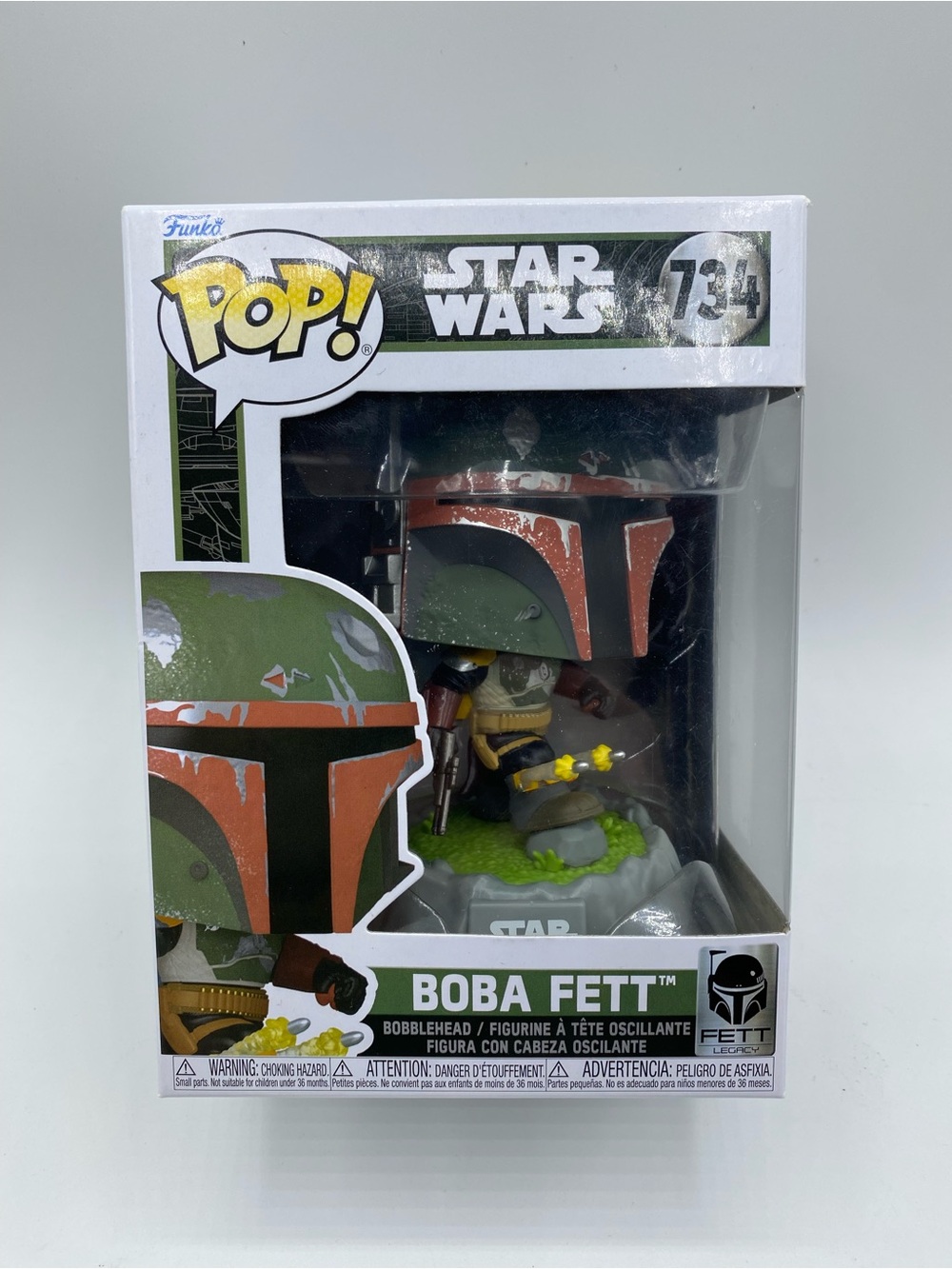 Funko Pop! Star Wars Boba Fett #734 With plastic Protector